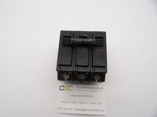 TXQB32020 - GE 20A Amp 3P Pole 65kA@120/240V Bolt On Circuit Breaker