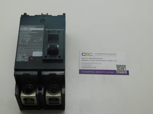 QGL22200LU - Square D 200A Amp 2P Pole 65kA@240V Feed Through Powerpact Circuit Breaker