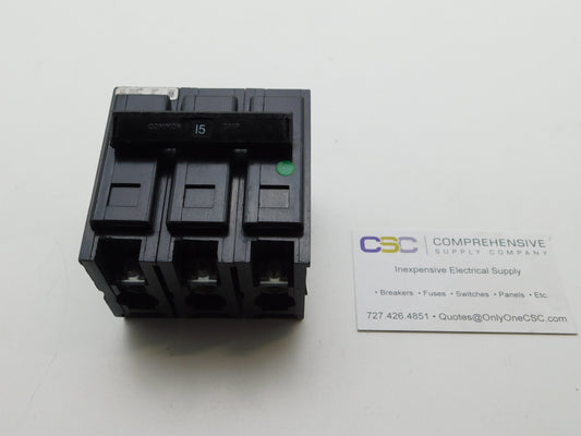 BAB3015H - Eaton 15A Amp 3P Pole 10kA@240V Bolt On Circuit Breaker