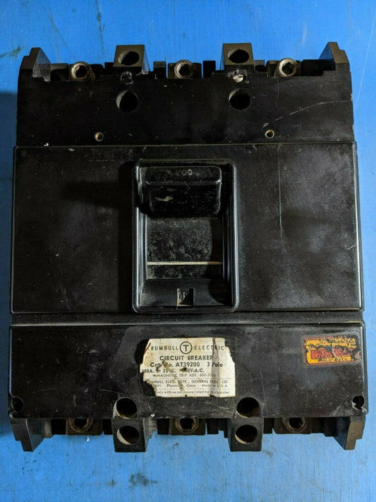 AT39200 - Trumbull Electric 200A Amp 3P Pole 600V Feed Through Circuit Breaker