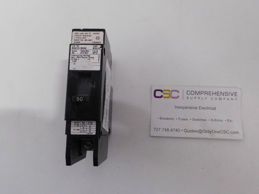 BQCH1B030 - Siemens 30A Amp 1P Pole 120/277V 14kA@277V Bolt On Circuit Breaker