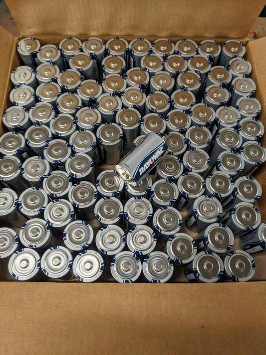 AL-D - Rayovac 93 Rayovac Alkaline Size D Batteries Partial Bulk Case Of 93Pcs (Al-D) Exp 2024