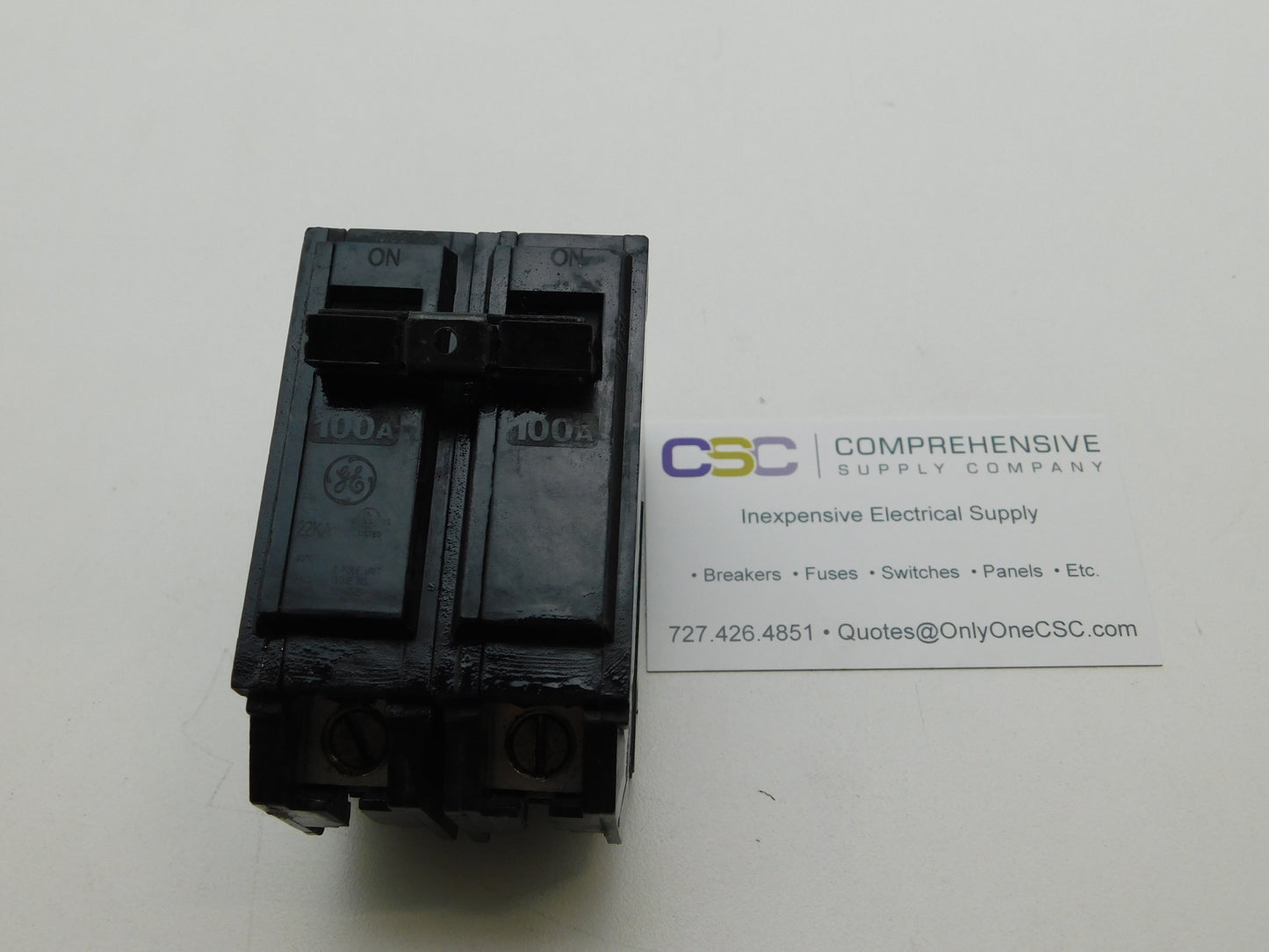 THHQB21100 - GE 100A Amp 2P Pole 22kA@120/240V Bolt On Circuit Breaker