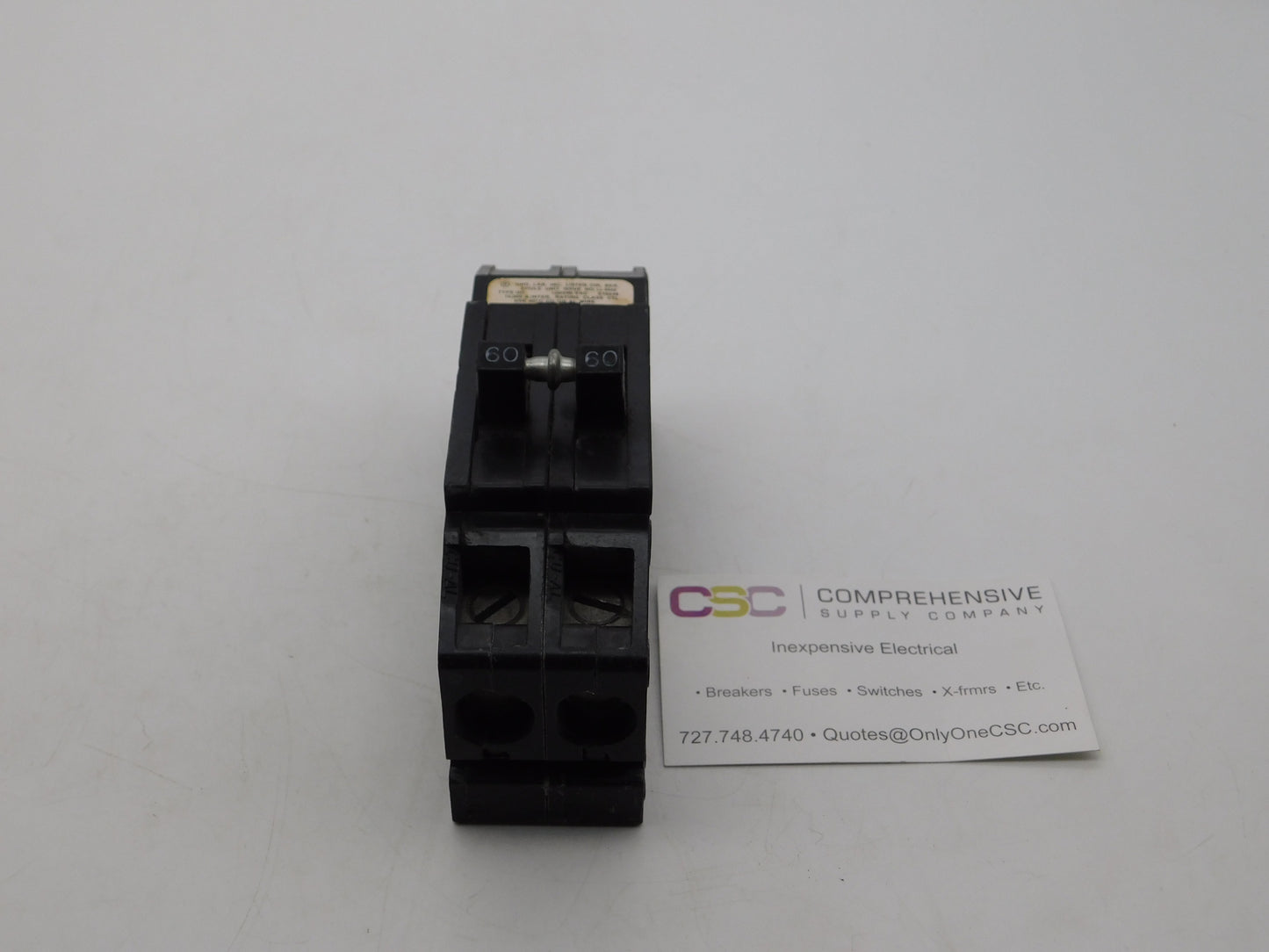 QC260 - Zinsco 60A Amp 2P Pole 10kA@120/240V Plug On Circuit Breaker