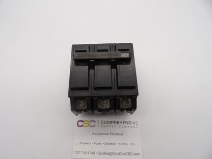 THQL32070 - GE 70A Amp 3P Pole 10kA@240V Plug On Circuit Breaker