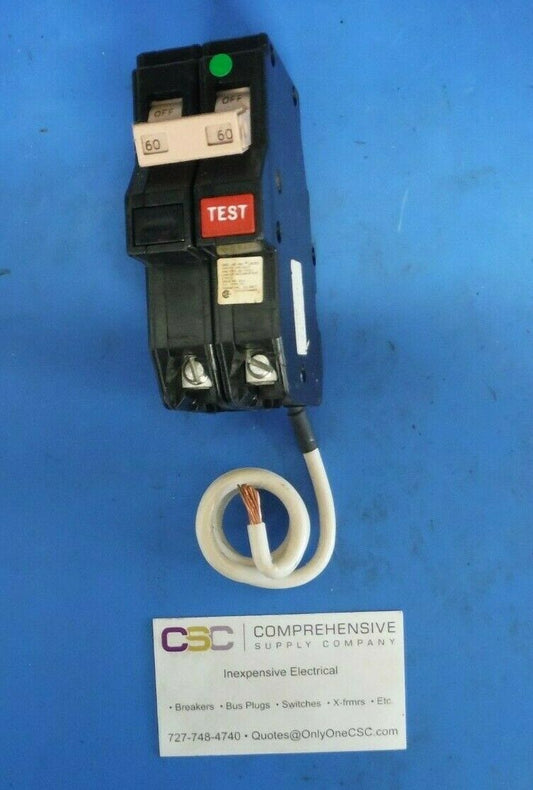 CH260GF - Cutler Hammer 60A Amp 2P Pole 10kA@120/240V Plug On Ground Fault GFCI Circuit Breaker - Older Series