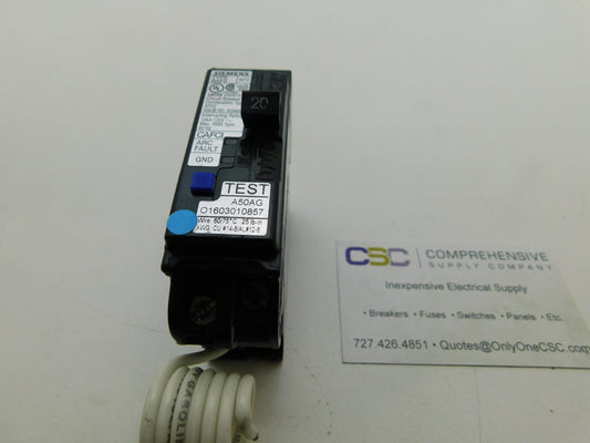 BA120AFC - Siemens 20A Amp 1P Pole 10kA@120V Bolt On Arc Fault AFCI Circuit Breaker