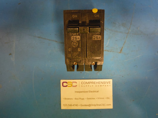 THQB2125 - GE 25A Amp 2P Pole 10kA@120/240V Bolt On Circuit Breaker
