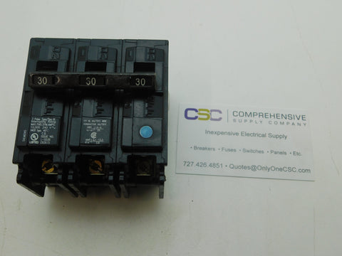 B330 - Siemens 30A Amp 3P Pole 10kA@240V Bolt On Circuit Breaker