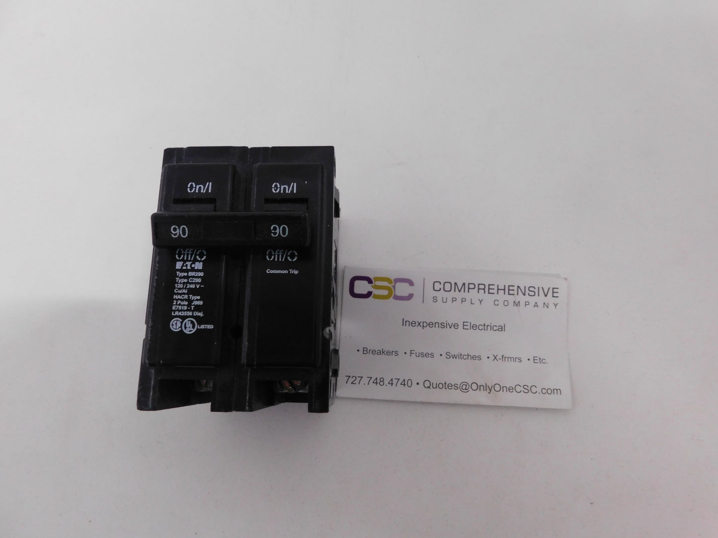 BR290 - Cutler Hammer 90A Amp 2P Pole 10kA@120/240V Plug On Circuit Breaker