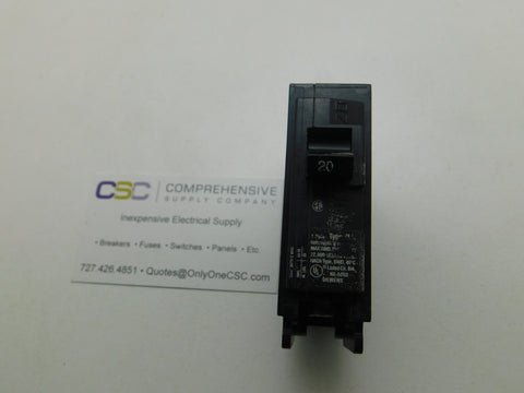 B120H - Siemens 20A Amp 1P Pole 22kA@120/240V Bolt On Circuit Breaker - Older Series