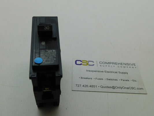 B130 - Siemens 30A Amp 1P Pole 10kA@120/240V Bolt On Circuit Breaker