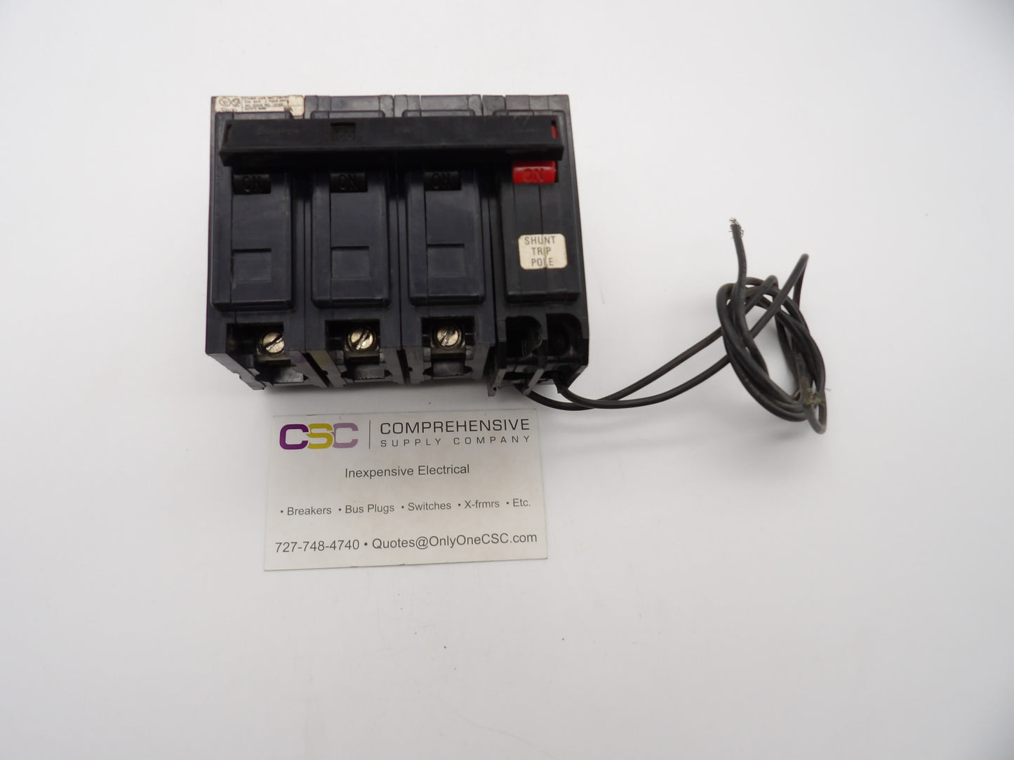 BAB3100HS - Westinghouse 100A Amp 3P Pole 10kA@240V Bolt On Circuit Breaker W/Shunt Trip