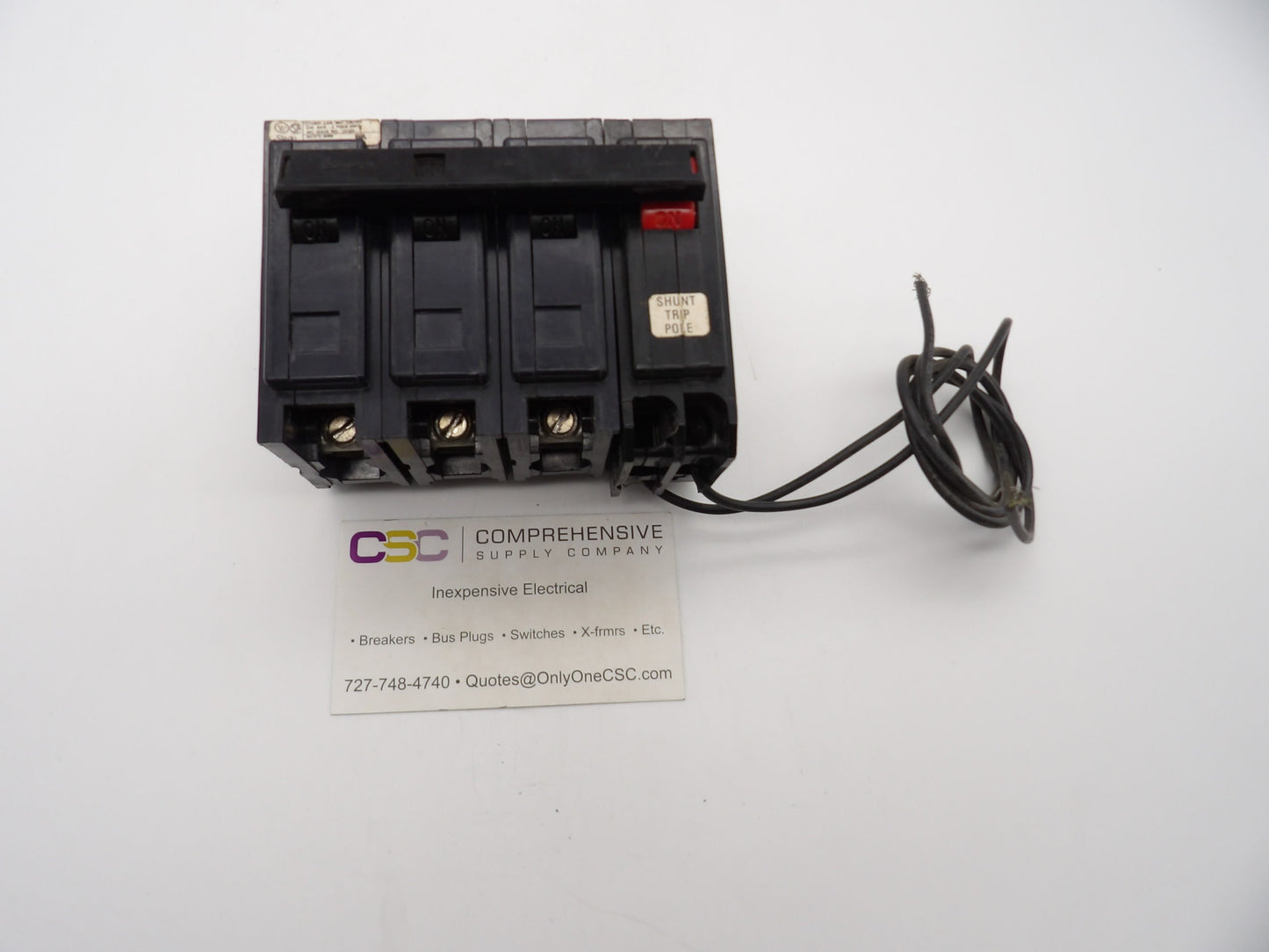 BAB3100HS - Westinghouse 100A Amp 3P Pole 10kA@240V Bolt On Circuit Breaker W/Shunt Trip