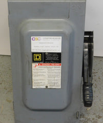HU362 - Square D 60A Amp 3P Pole 600V Nema 1 Non-Fusible Heavy Duty Safety Switch