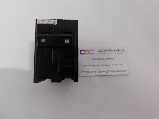 BAB2060 - Eaton 60A Amp 2P Pole 10kA@120/240V Bolt On Circuit Breaker