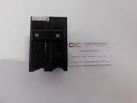 BAB2060 - Eaton 60A Amp 2P Pole 10kA@120/240V Bolt On Circuit Breaker