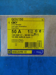 QOU150 - Square D 50A Amp 1P Pole 10kA@120/240V Feed Through Circuit Breaker
