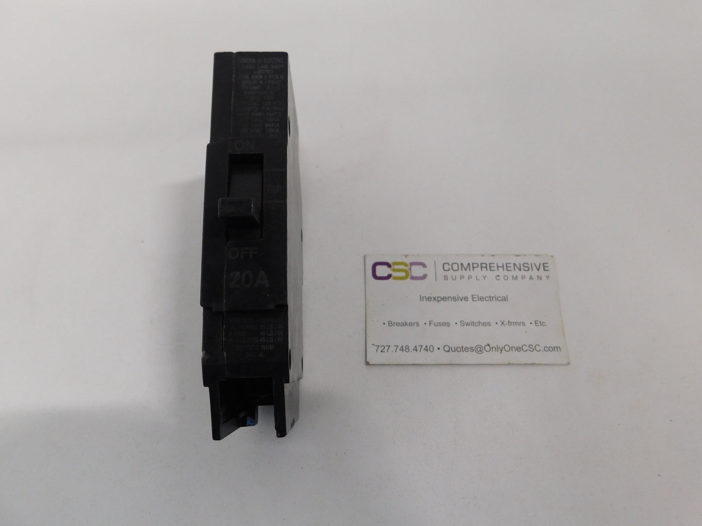 TEY120 - GE 20A Amp 1P Pole 14kA@277V Bolt On Circuit Breaker
