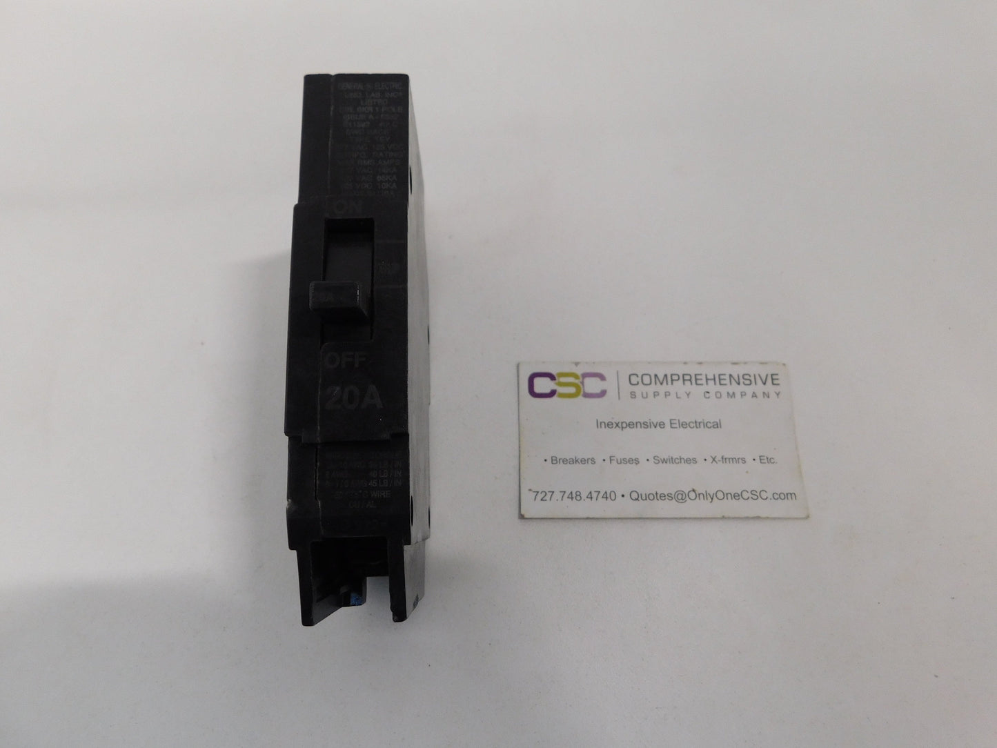 TEY120 - GE 20A Amp 1P Pole 14kA@277V Bolt On Circuit Breaker