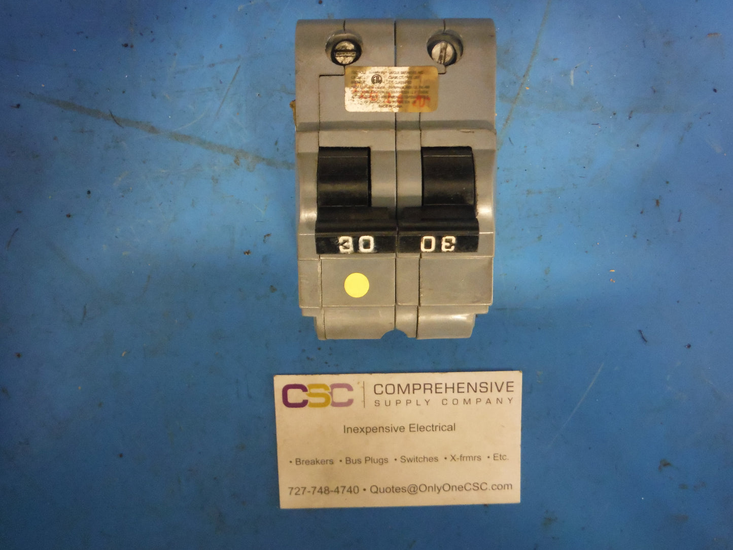 UBIF-230N - Connecticut Electric 30A Amp 2P Pole 10kA@120/240V Plug On Thick Fpe Replacement Circuit Breaker