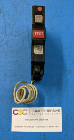 CH115GF - Cutler Hammer 15A Amp 1P Pole 10kA@120V Plug On Ground Fault GFCI Circuit Breaker W/Metal Foot