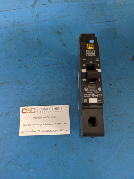 EJB14020 - Square D 20A Amp 1P Pole 65kA@277V Bolt On