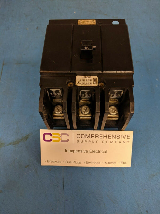 GHB3015 - Eaton 15A Amp 3P Pole 14kA@480Y/277V Bolt On Circuit Breaker