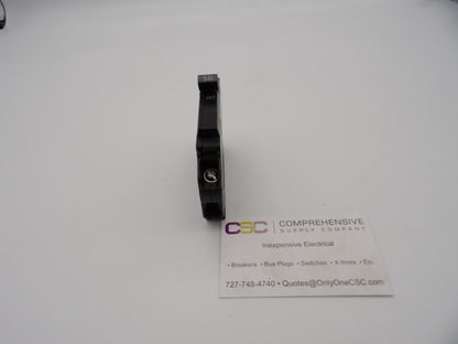 THQP150 - GE 50A Amp 1P Pole 10kA@120/240V Plug On Thin Circuit Breaker - Older Series