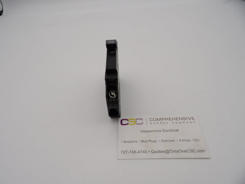 THQP150 - GE 50A Amp 1P Pole 10kA@120/240V Plug On Thin Circuit Breaker - Older Series