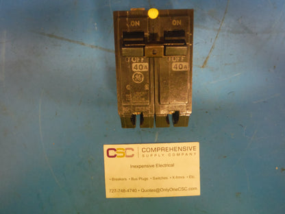THQB2140 - GE 40A Amp 2P Pole 10kA@120/240V Bolt On Circuit Breaker