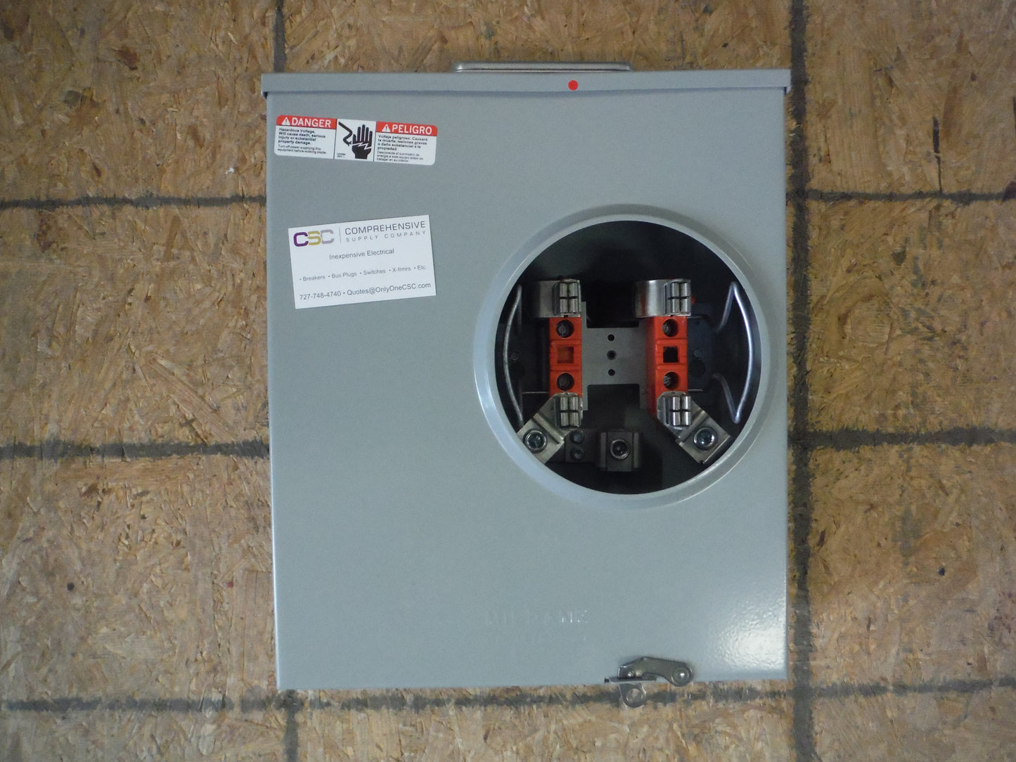 U1980-XTL-QG-CAPL - Milbank 200A Amp 600V Nema 3R 4-Terminal Jaw Oh/Ug/Swy Ringless Meter Socket