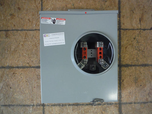 U1980-XTL-QG-CAPL - Milbank 200A Amp 600V Nema 3R 4-Terminal Jaw Oh/Ug/Swy Ringless Meter Socket