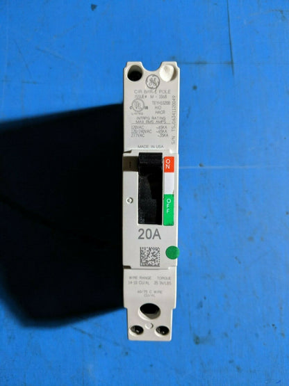 TEYH1020B - GE 20A Amp 1P Pole 35kA@277V Bolt On Circuit Breaker