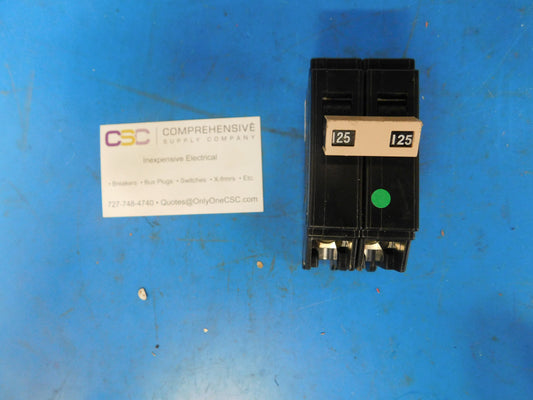 CH2125 - Cutler Hammer 125A Amp 2P Pole 10kA@120/240V Plug On Circuit Breaker