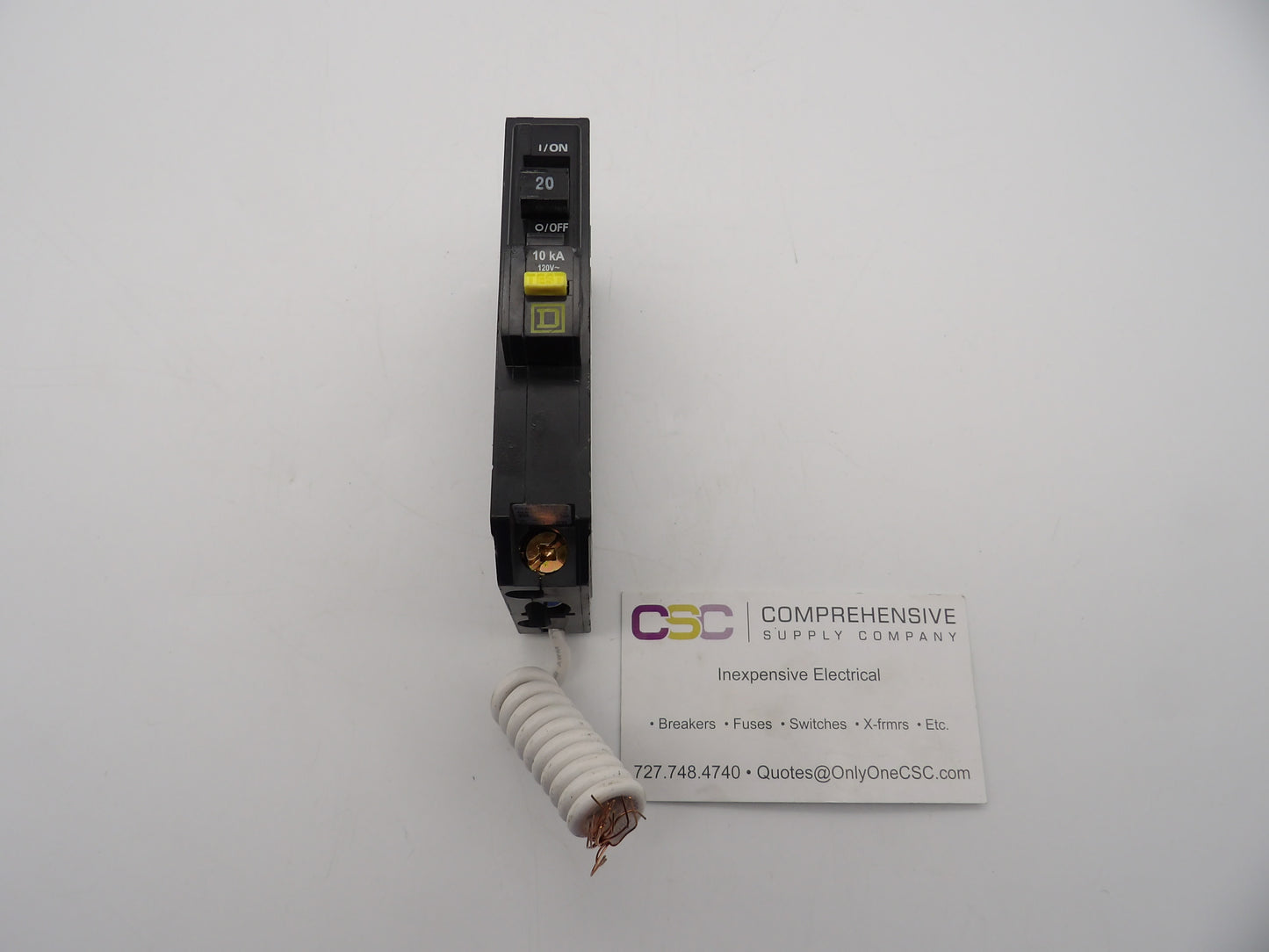 QOB120GFI - Square D 20A Amp 1P Pole 10kA@120V Bolt On Ground Fault GFCI Circuit Breaker