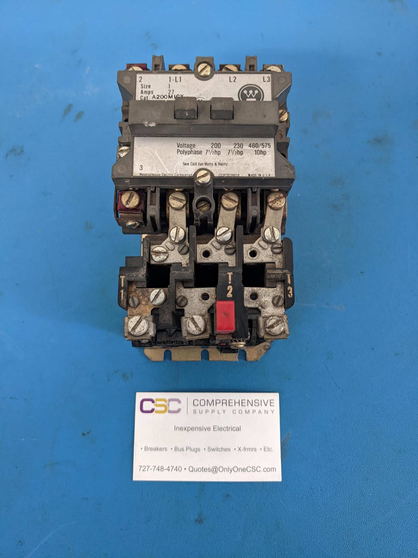 A200M1CX - Westinghouse 27A Amp 3P Pole 600V Nema 1 Non-Reversing Starter