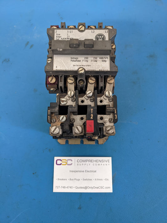 A200M1CX - Westinghouse 27A Amp 3P Pole 600V Nema 1 Non-Reversing Starter