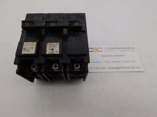 B335 - Siemens 35A Amp 3P Pole 10kA@240V Bolt On Circuit Breaker