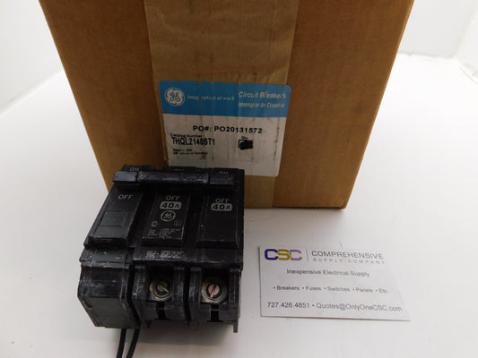 THQL2140ST1 - GE 40A Amp 2P Pole 10kA@120/240V Plug On Circuit Breaker W/Shunt Trip
