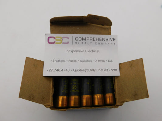 10KOTN-25 - Cefco 25A Amp 250V Class H One-Time Cartridge Fuse - 10 Pack