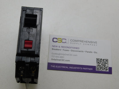 THQL1120GFT - GE 20A Amp 1P Pole 10kA@120V Plug On Ground Fault GFCI Circuit Breaker