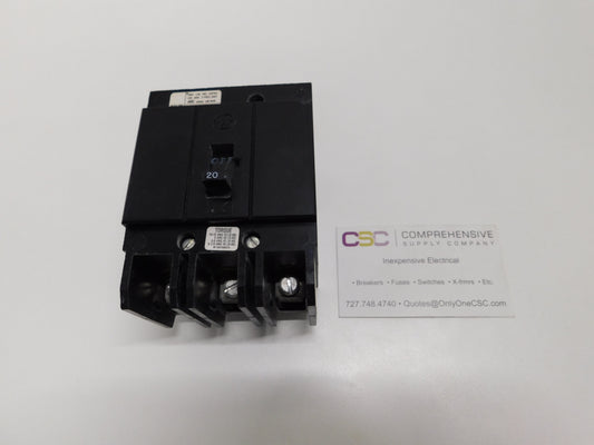 GHB3020 - Eaton 20A Amp 3P Pole 14kA@480Y/277V Bolt On Circuit Breaker - Older Series