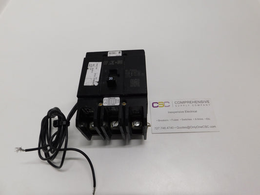 GHB3020S1 - Eaton Ghb3020St1 20A Amp 3P Pole 14kA@480Y/277V Bolt On Circuit Breaker W/120V Shunt Trip.