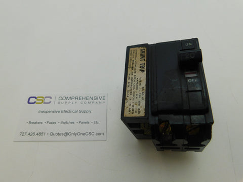 QO220ST - Square D 20A Amp 2P Pole 10kA@120/240V Pug On (Qo2201021) Black Circuit Breaker W/120/208/240V