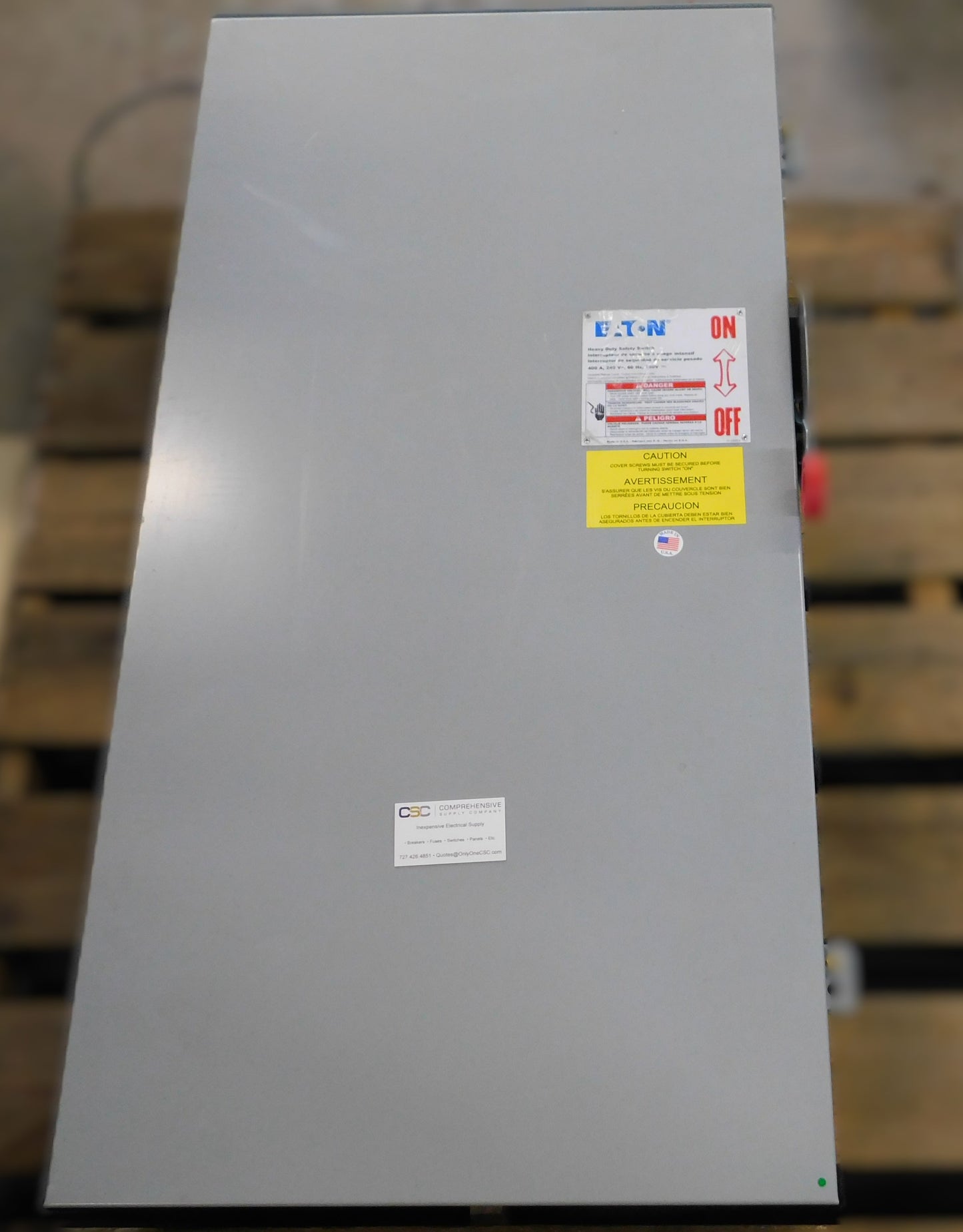 DH325NRK - Eaton 400A Amp 3P Pole 240V Nema 3R Fusible Heavy Duty Safety Switch W/Neutral