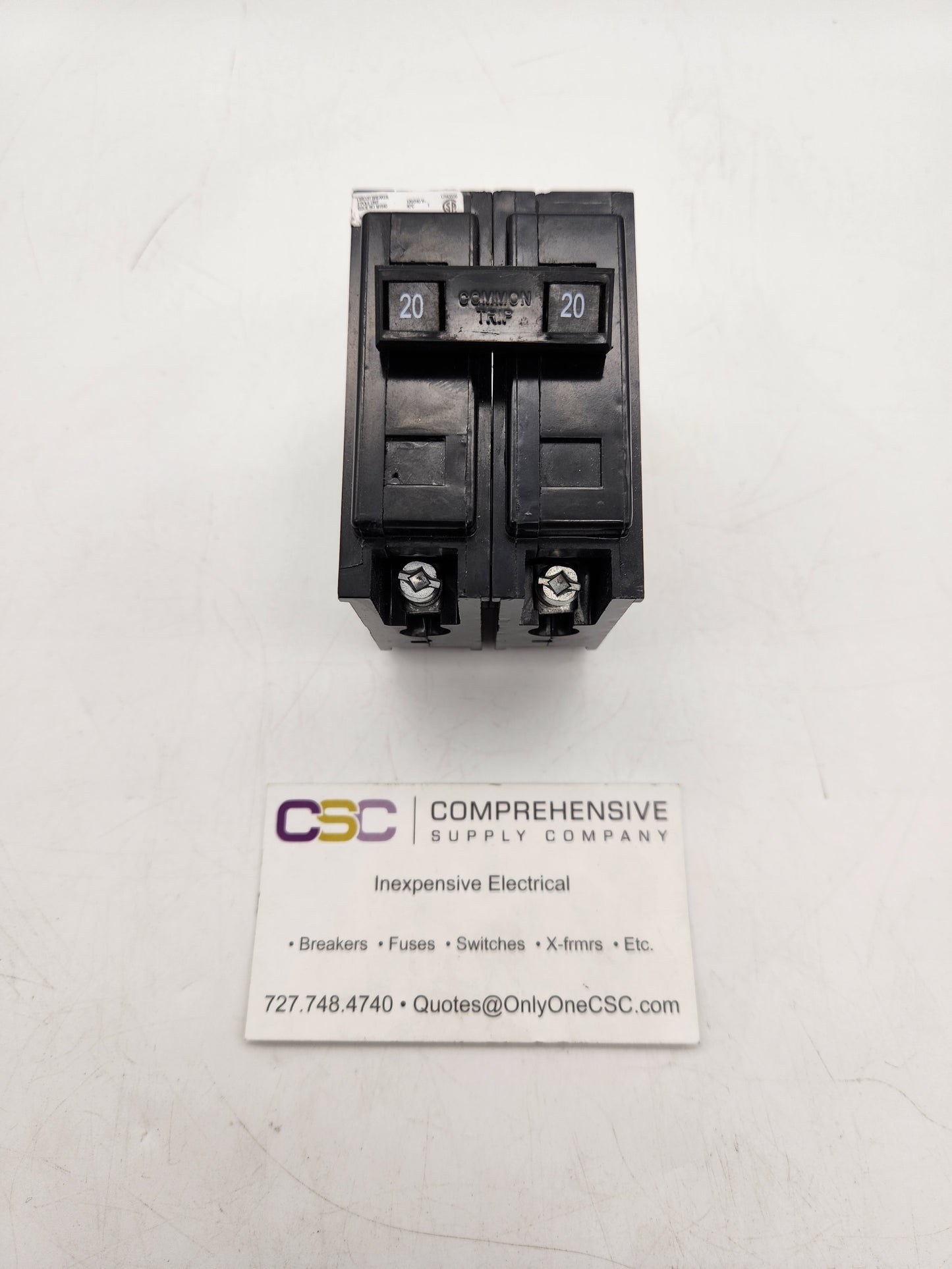 QBHW2020 - Eaton 20A Amp 2P Pole 22kA@120/24V Bolt On Quicklag Circuit Breaker