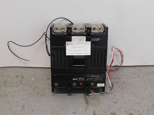 TJJ436400 - GE 400A Amp 3P Pole 600V 30kA@480V Bolt On Circuit Breaker W/250Vdc Shunt Trip