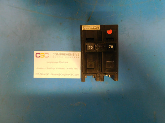 BAB2070 - Eaton 70A Amp 2P Pole 10kA@240V Bolt On Circuit Breaker