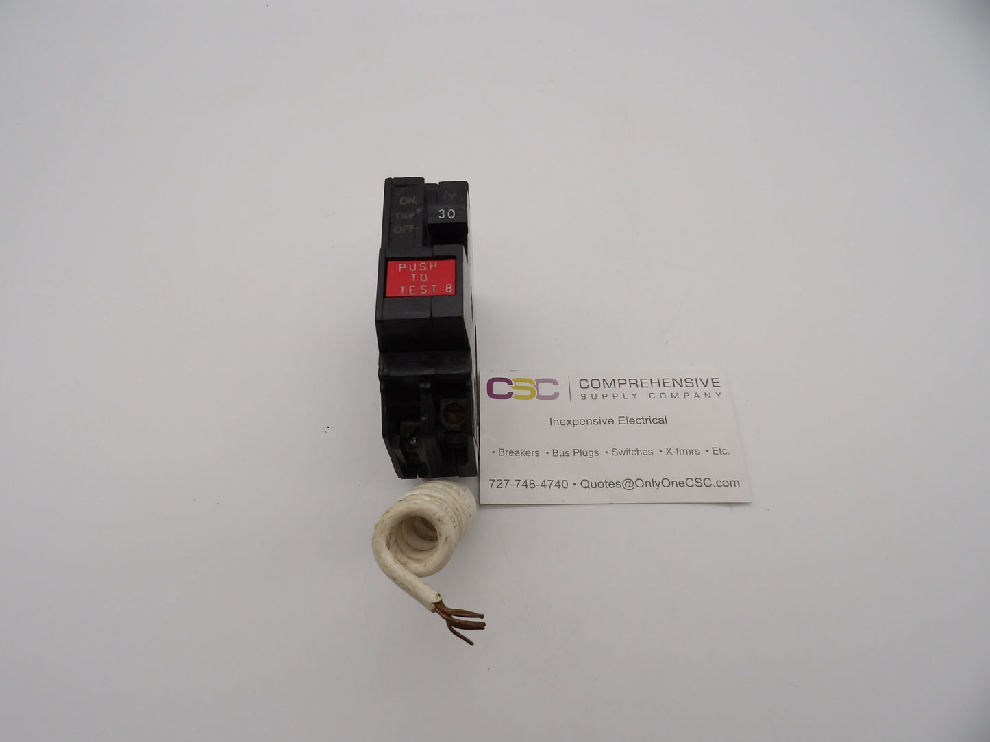 THQL1130GF - GE 30A Amp 1P Pole 10kA@120V Plug On Ground Fault GFCI Circuit Breaker